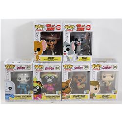 LOT OF 6 ASSORTED FUNKO POPS; VARIETY PACK