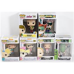 LOT OF 6 ASSORTED FUNKO POPS; VARIETY PACK