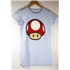 Image 1 : WOMEN'S MARIO RED MUSHROOM T-SHIRT MEDIUM