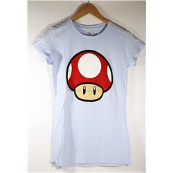 WOMEN'S MARIO RED MUSHROOM T-SHIRT SMALL