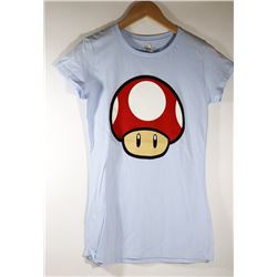 WOMEN'S MARIO RED MUSHROOM T-SHIRT LARGE
