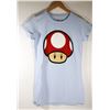 Image 1 : WOMEN'S MARIO RED MUSHROOM T-SHIRT LARGE