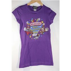 WOMEN'S NINTENDO WORLD CHAMPION 1990 T-SHIRT XS
