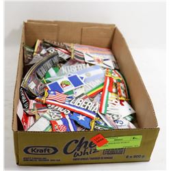FLAT OF ASSORTED WORLD PATCHES