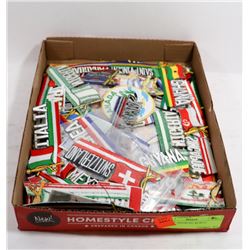 FLAT OF ASSORTED WORLD PATCHES