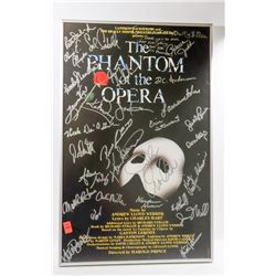 CAST SIGNED & FRAMED PHANTOM OF THE OPERA POSTER