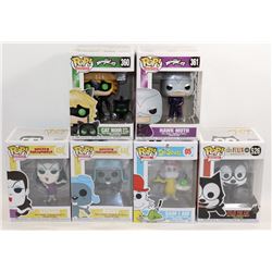 LOT OF 6 ASSORTED FUNKO POPS; VARIETY PACK