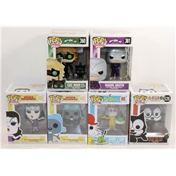 LOT OF 6 ASSORTED FUNKO POPS; VARIETY PACK