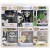 Image 1 : LOT OF 6 ASSORTED FUNKO POPS; VARIETY PACK