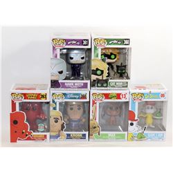 LOT OF 6 ASSORTED FUNKO POPS; VARIETY PACK
