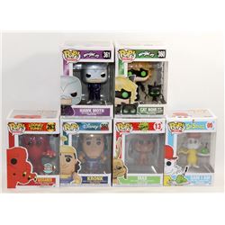 LOT OF 6 ASSORTED FUNKO POPS; VARIETY PACK