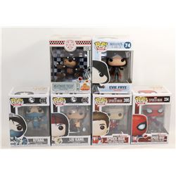 LOT OF 6 ASSORTED FUNKO POPS; GAMES VARIETY PACK