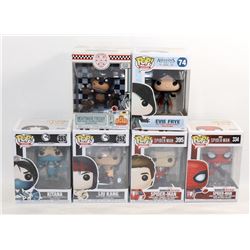 LOT OF 6 ASSORTED FUNKO POPS; GAMES VARIETY PACK