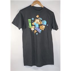 MINECRAFT MEN'S T-SHIRT GREY MEDIUM