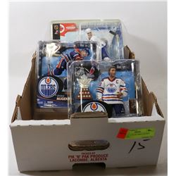 LOT OF 3 COLLECTIBLE HOCKEY FIGURES