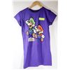 Image 1 : WOMEN'S PAPER MARIO PURPLE T-SHIRT SMALL