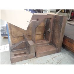 (2) Steel Right Angle Plates, (1) 5.75  x 3  x 4.5 , (1) 6  x 6  x 8 