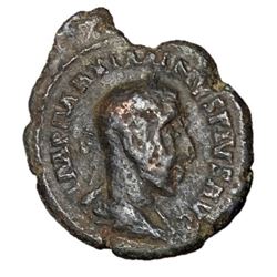 Maximinus I,235 - 238 AD AE23 of Deultum Dolphin