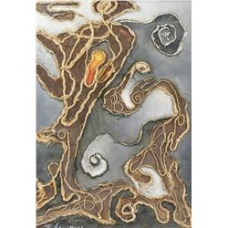 Kurt Schwitters German Oil/Collage on Board Abstra