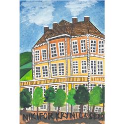 Nikifor Krynicki Polish Mixed Media on Board