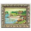 Image 2 : R. Howe American Oil on Board Landscape