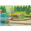 Image 3 : R. Howe American Oil on Board Landscape