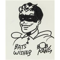 Bob Kane American Pop Ink on Paper Sketch Robin