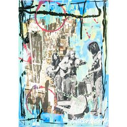 Robert Rauschenberg American Mixed Media on Panel