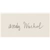 Image 5 : Andy Warhol American Watercolor on Paper T/R