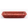 Image 1 : Chinese Red Cinnabar Lacquer Dragon Tray