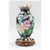 Image 2 : Chinese Cloisonne Vase with Stand