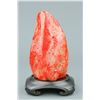 Image 1 : Chinese Large Red Stone Seal w/ Stand