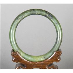 Chinese Dark Green Jade Bangle