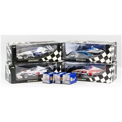 Autographed Jacques Villeneuve Scale Car & Helmet