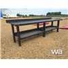 Image 3 : (UNUSED) 30" X 10 FT. STEEL SHOP BENCH