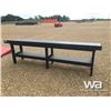 Image 4 : (UNUSED) 30" X 10 FT. STEEL SHOP BENCH