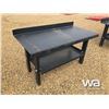 Image 2 : (UNUSED) 30" X 5 FT. STEEL SHOP BENCH