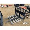 Image 1 : (UNUSED) SKID STEER 4 FT. PALLET FORKS