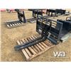 Image 1 : (UNUSED) SKID STEER 4 FT. HYD. PALLET FORKS