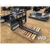 Image 2 : (UNUSED) SKID STEER 4 FT. HYD. PALLET FORKS