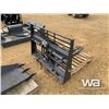 Image 3 : (UNUSED) SKID STEER 4 FT. HYD. PALLET FORKS
