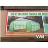 Image 1 : 20 FT. X 10 FT. METAL FRAME GREENHOUSE
