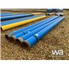 Image 2 : (4) 12" X 24'-35' BLUE PIPE