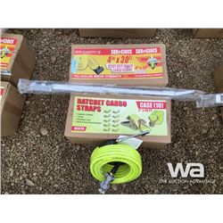 4" X 30 FT. WINCH STRAPS, AIR HOSE, SNIPE