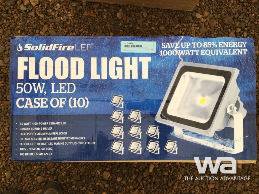 (10) SOLIDFIRE 50W LED FLOOD LIGHT - Weaver Bros. Auctions Ltd.