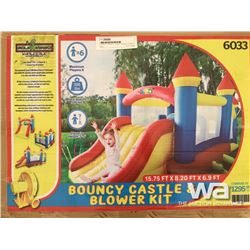 15.75 FT. X 8.20 FT. X 6.9 FT. BOUNCY CASTLE