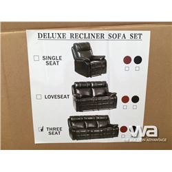 DELUXE 1+2+3 RECLINING SOFA, LOVE SEAT, CHAIR