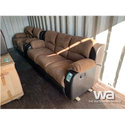 2 PCE RECLINING SOFA W/ LOVE SEAT