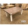 Image 2 : 44" X 72" PINE WOOD TABLE