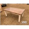 Image 3 : 44" X 72" PINE WOOD TABLE
